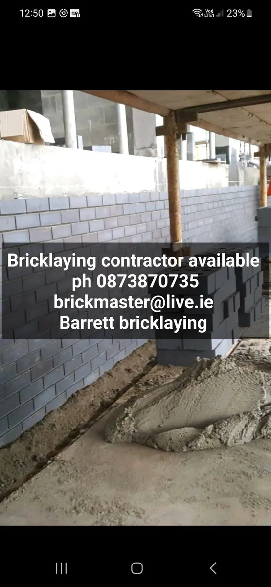 Bricklaying contractor available - Image 1