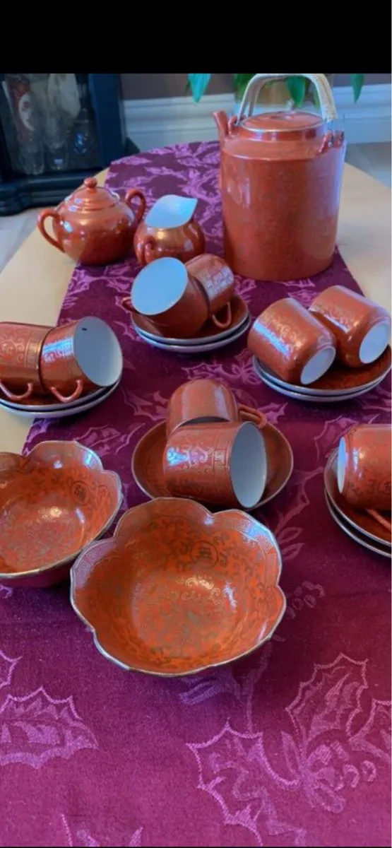 Coffee set   Burnt orange - Image 1