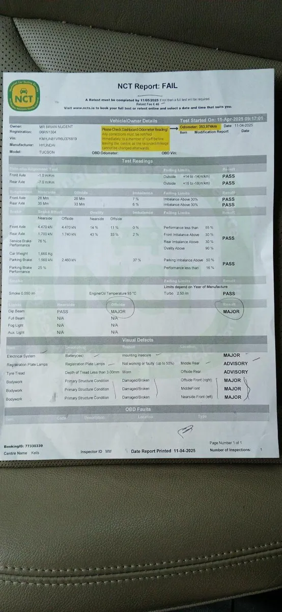 Hyundai Tucson 2006, drives great but no NCT orTax - Image 3