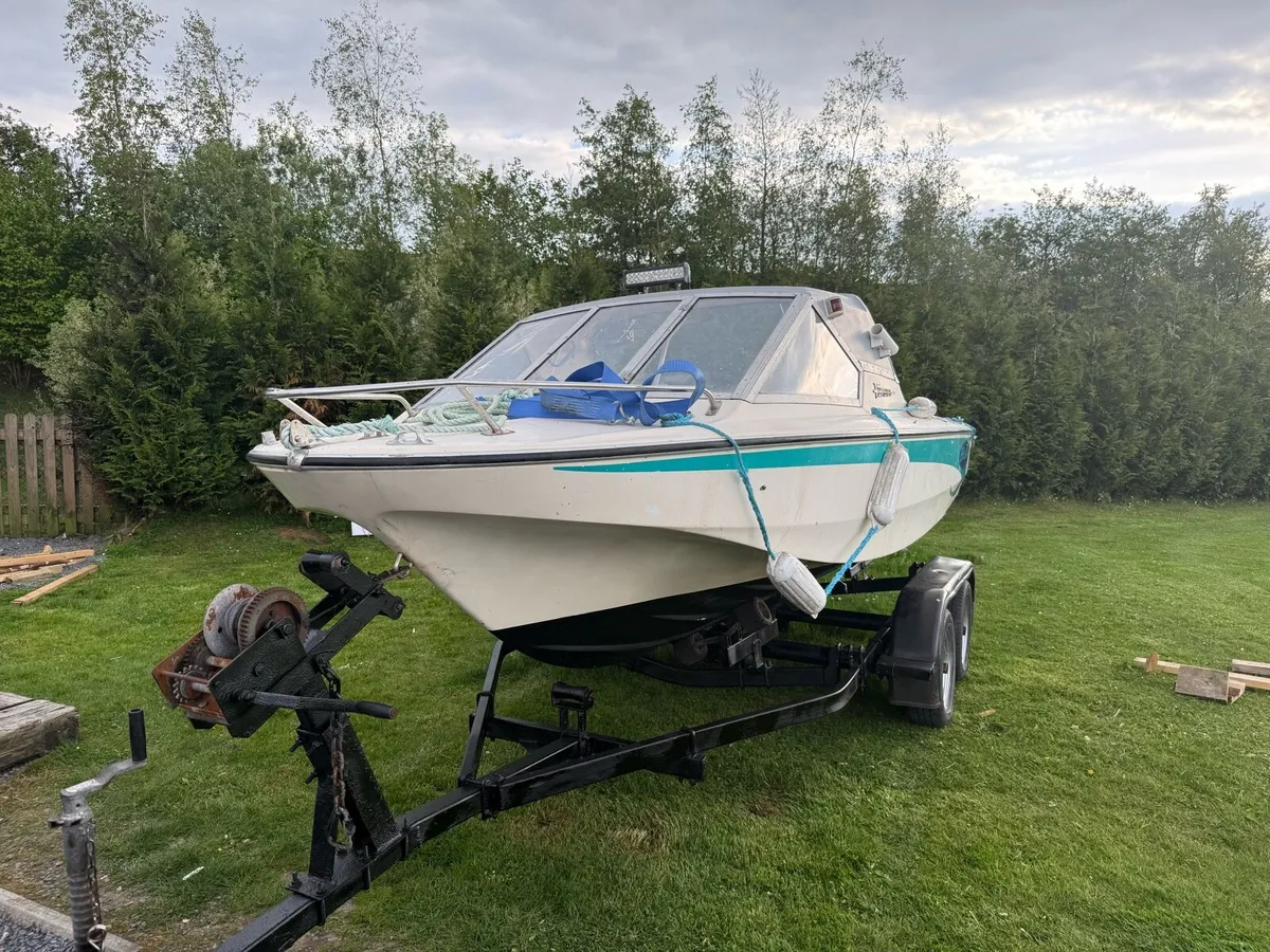 17ft fletcher fishing boat - Image 1
