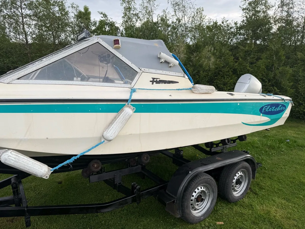 17ft fletcher fishing boat - Image 3