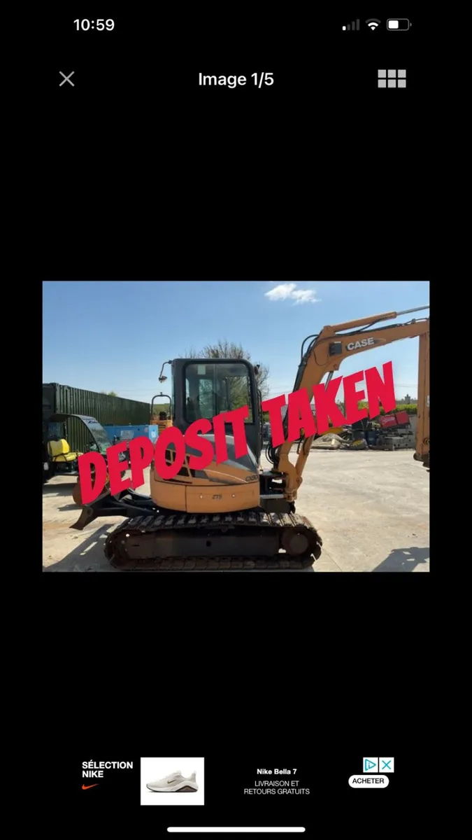 2007 Case 5 Tonne digger - Image 1