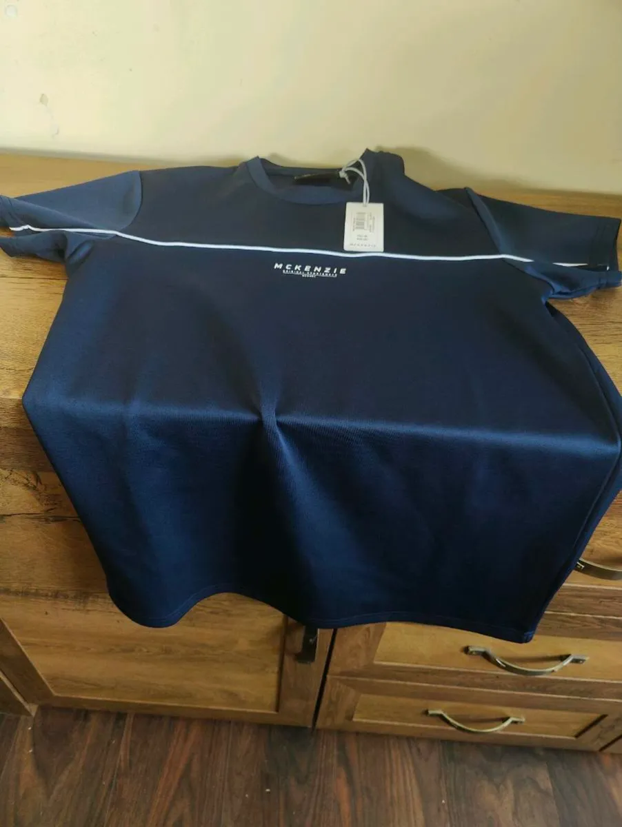 McKenzie Poly Tee Navy - Image 1