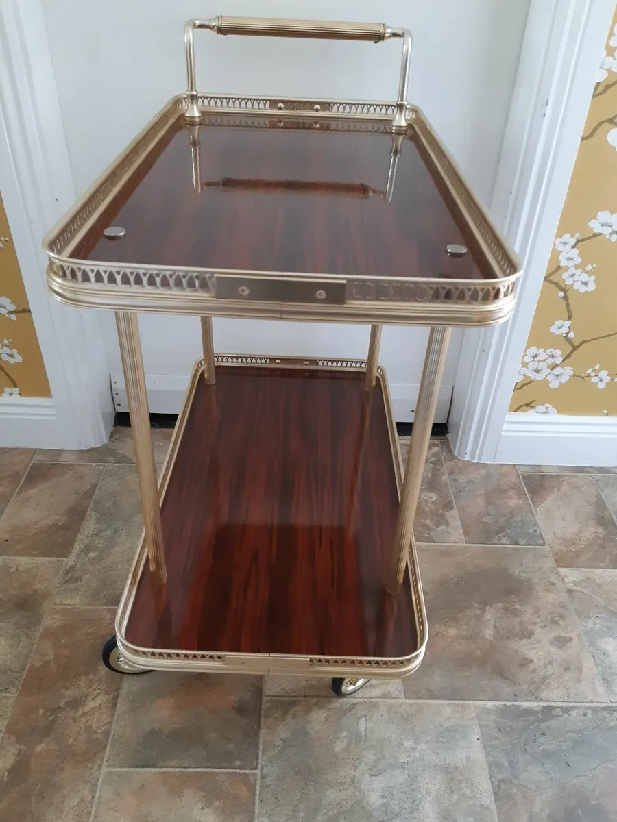 Lovely Mid Century Hostess Trolley - Image 4