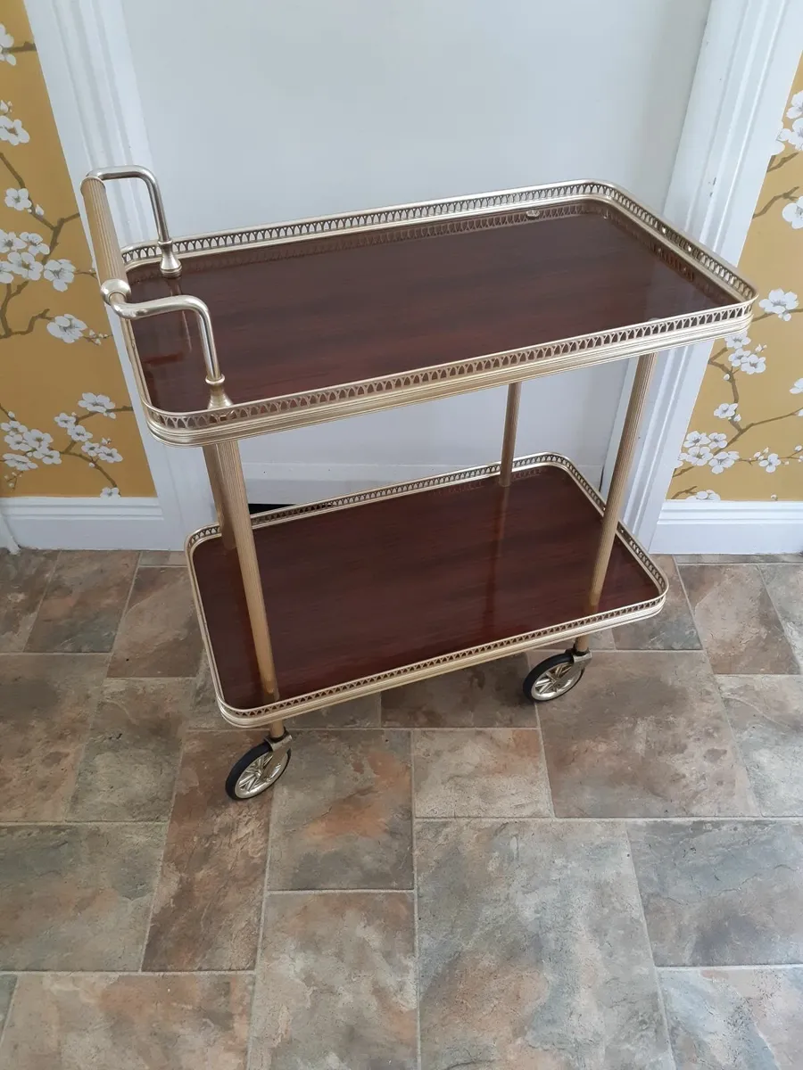Lovely Mid Century Hostess Trolley - Image 2