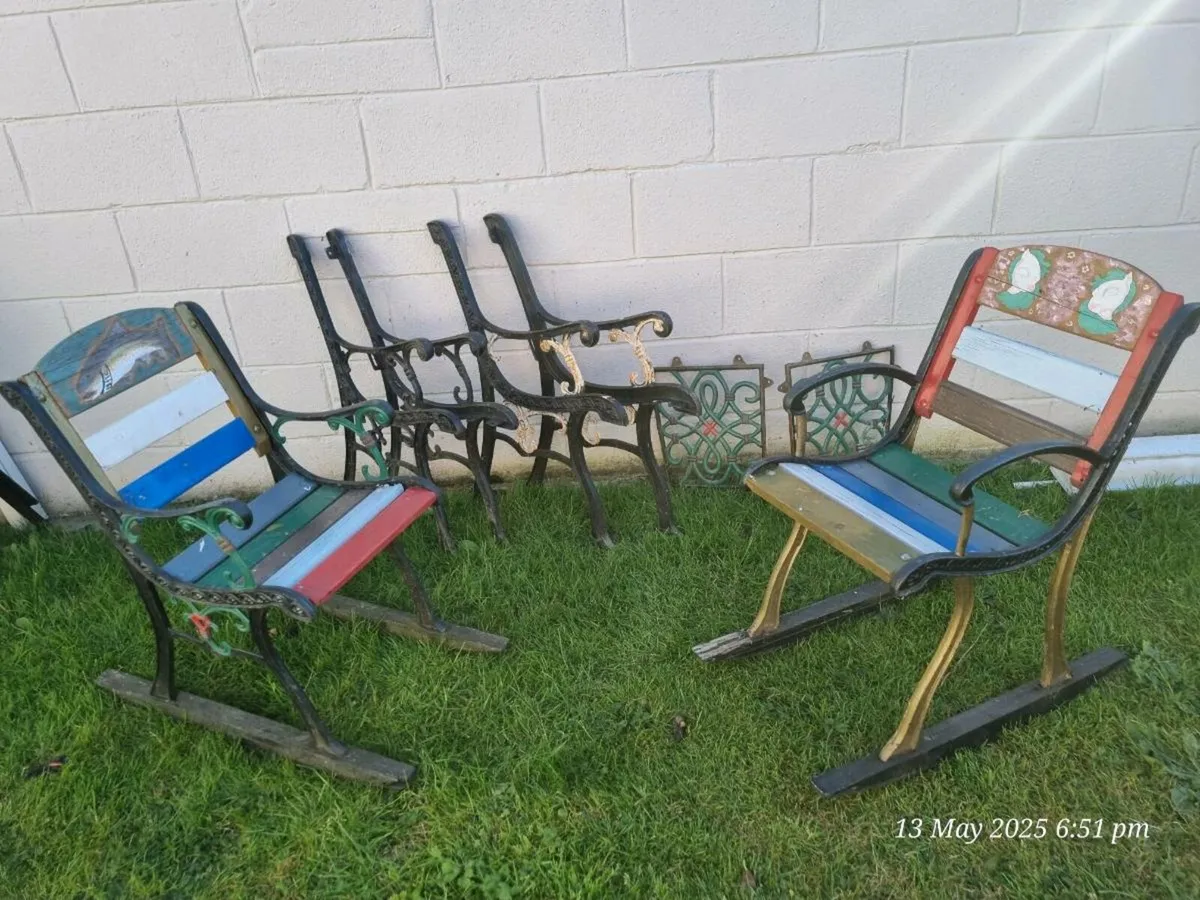 Cast Iron Bench Ends - Image 3