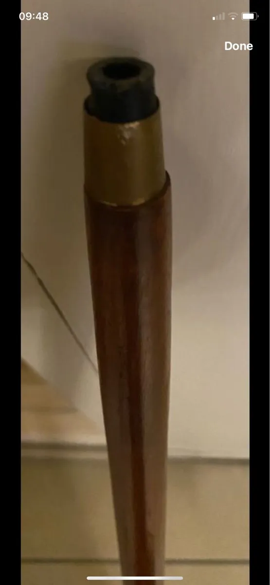 Timber/ Brass /Mother of Pearl Walking Stick - Image 4