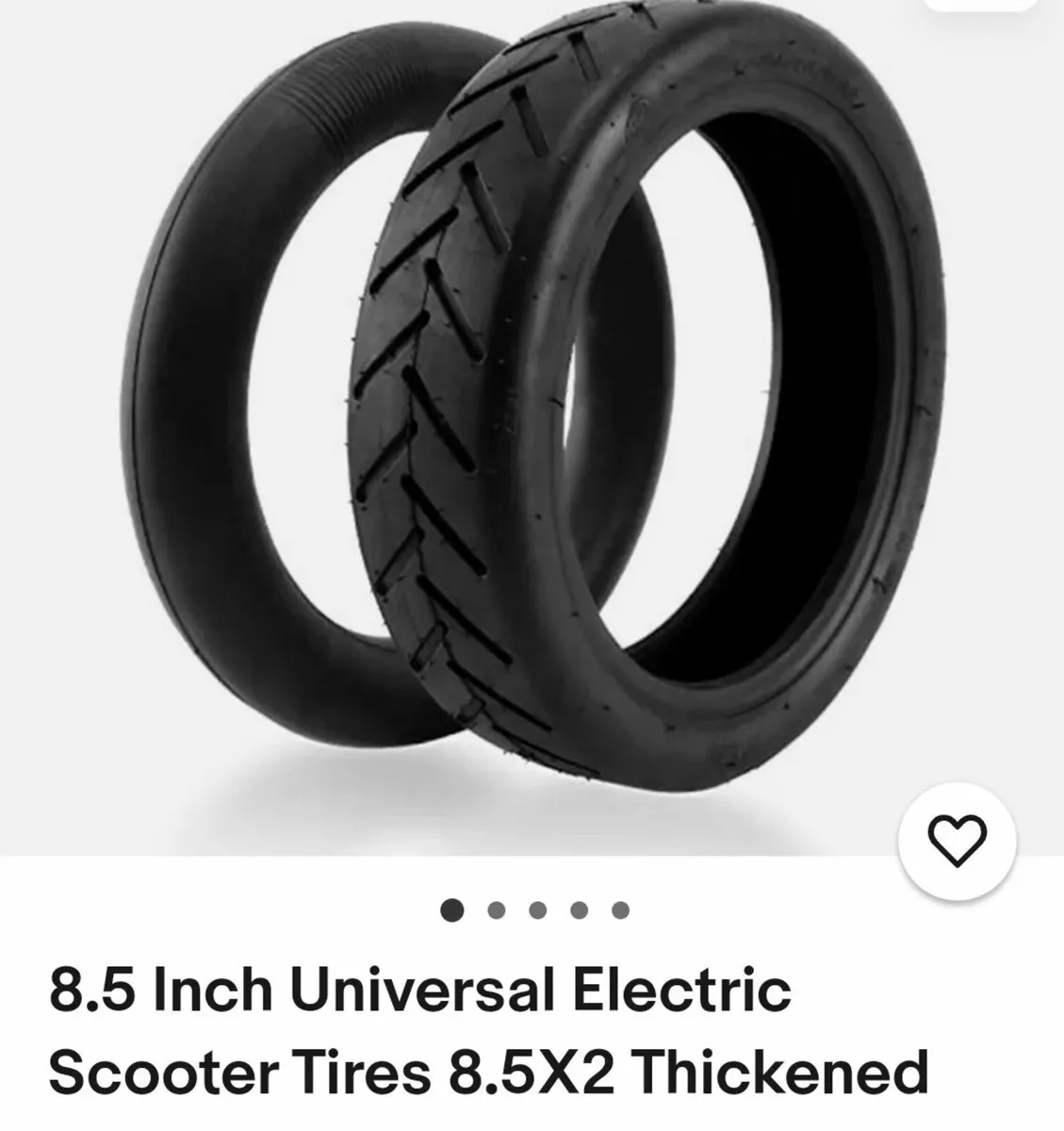 Brand new Original scooter tire+tube set 8.5inch - Image 3
