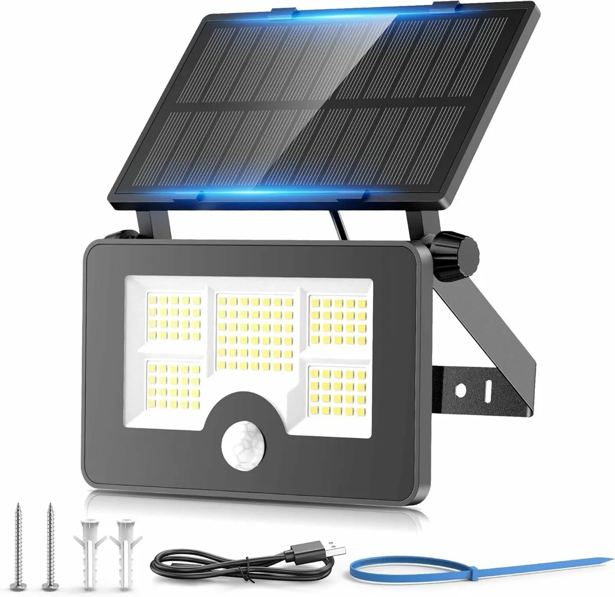 Solar Security Lights Outdoor Motion Sensor, 122LE