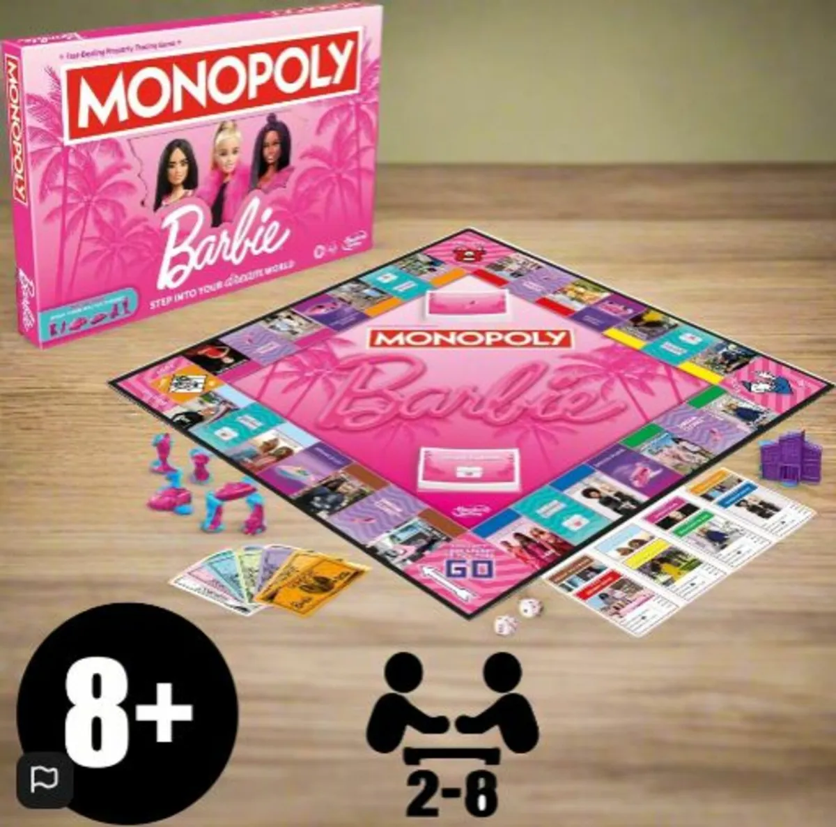 Monopoly: Barbie Edition Kids Board Game - Image 3