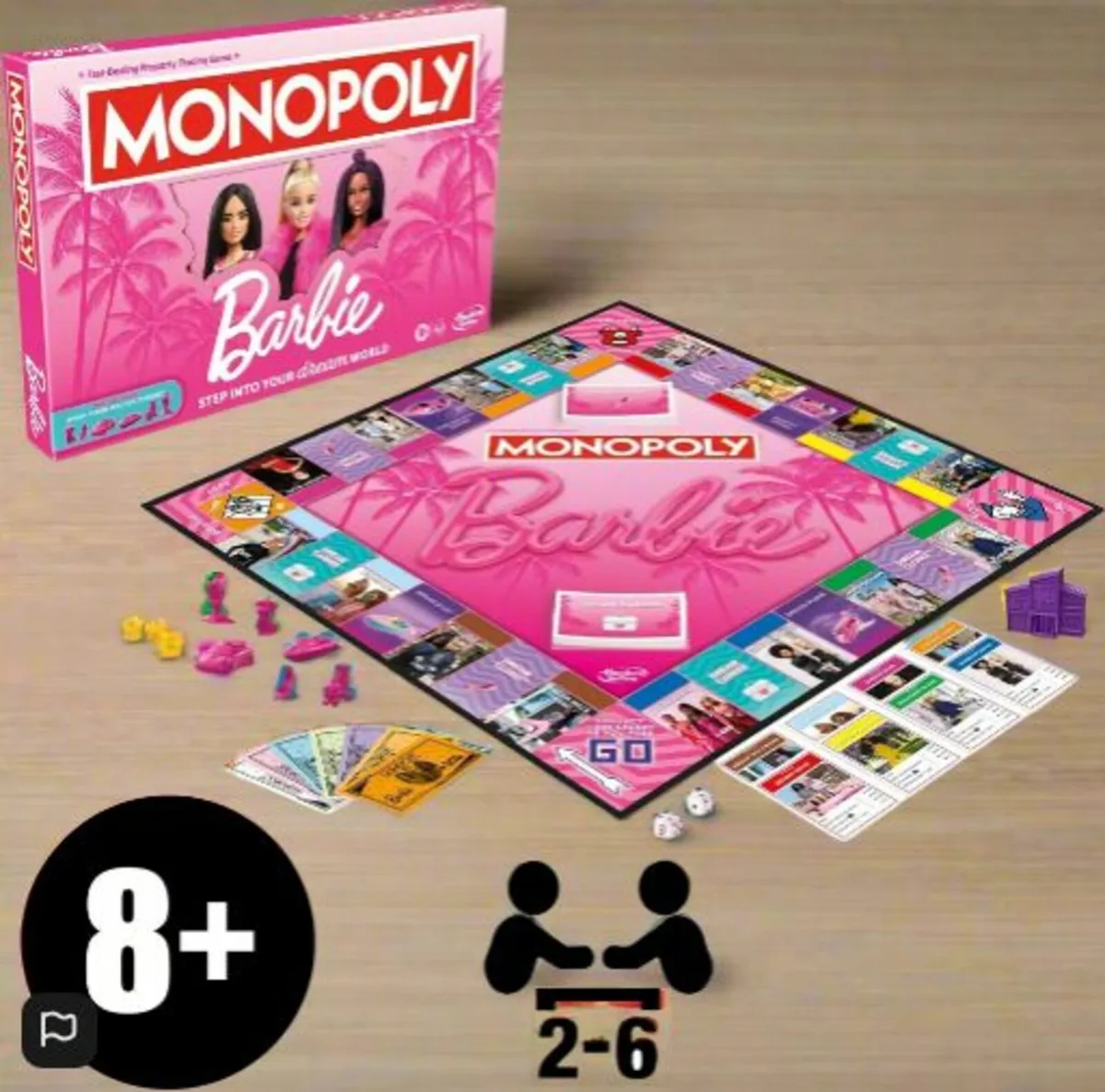 Monopoly: Barbie Edition Kids Board Game - Image 4