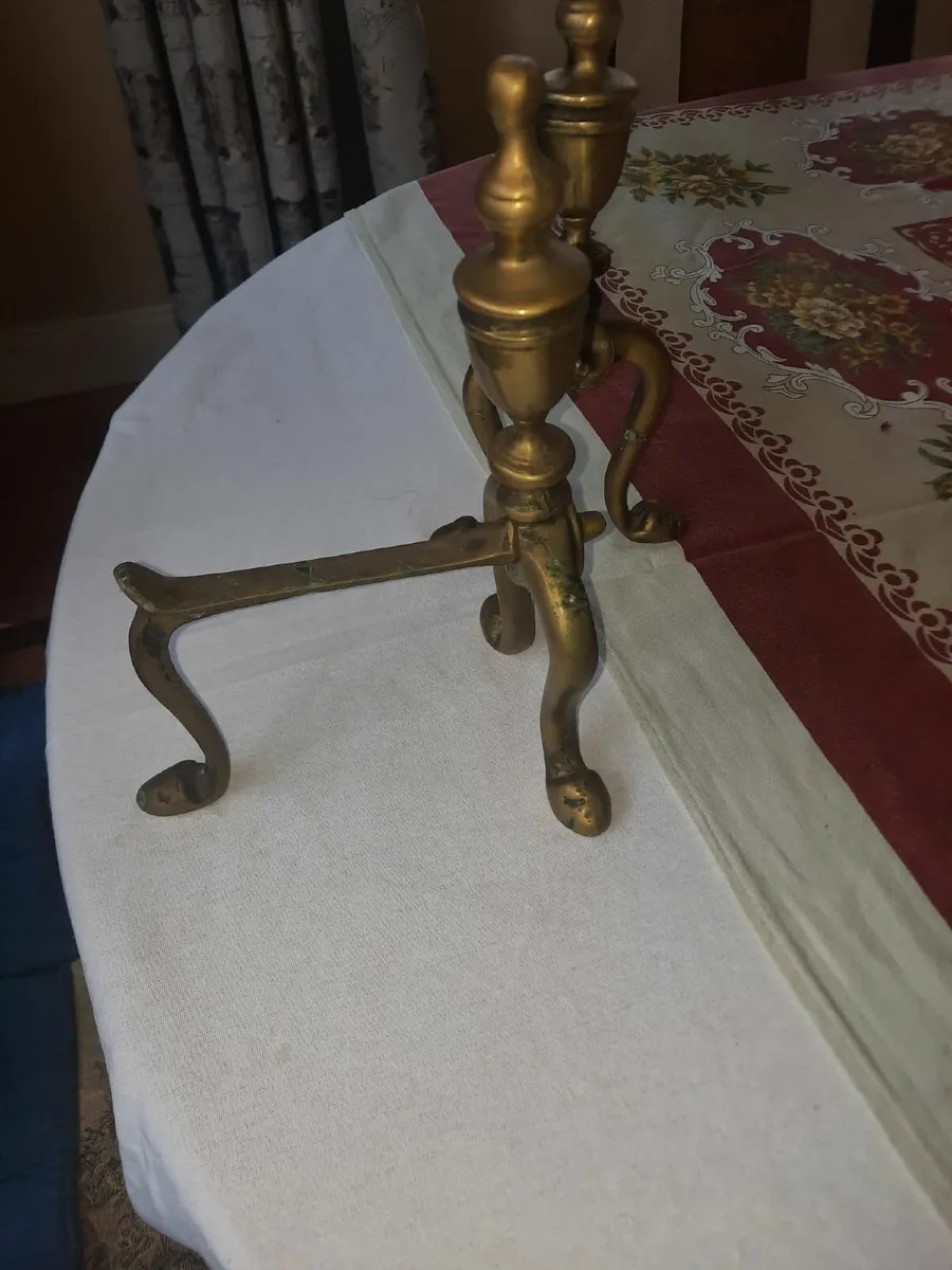 Antique fire dogs - Image 2