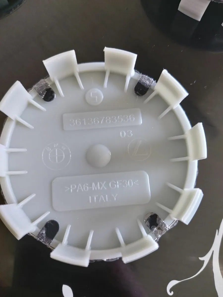 4 x New All Black BMW Centre Caps (68mm) Free Post - Image 2