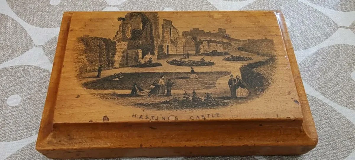 Vintage Mauchline Ware desk piece - Image 1