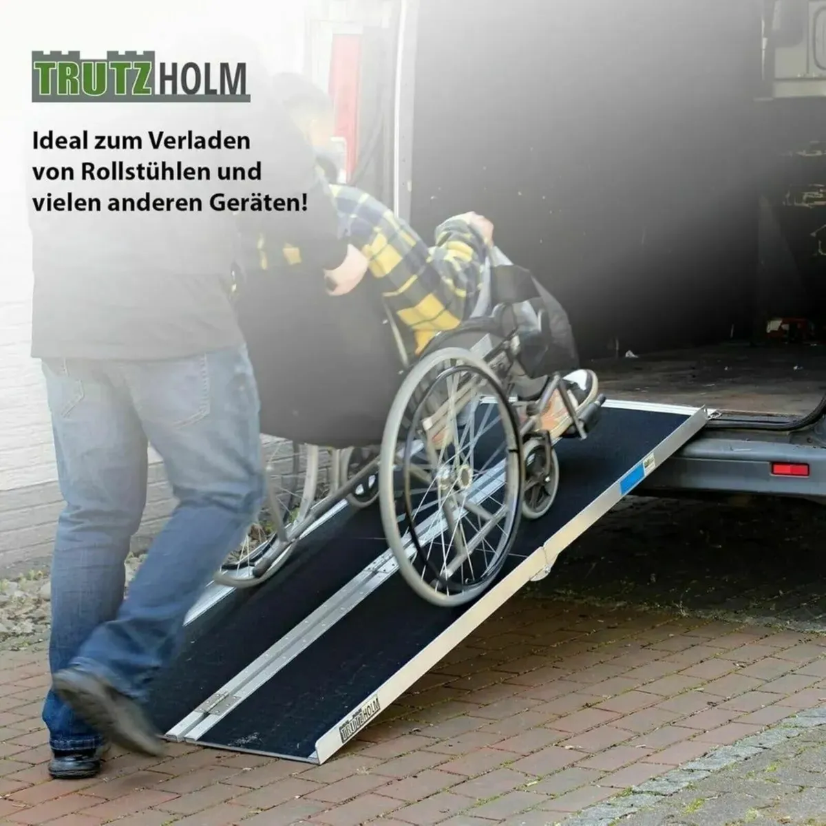 7-Foot Mobility Ramp Durable Aluminum Construction - Image 3