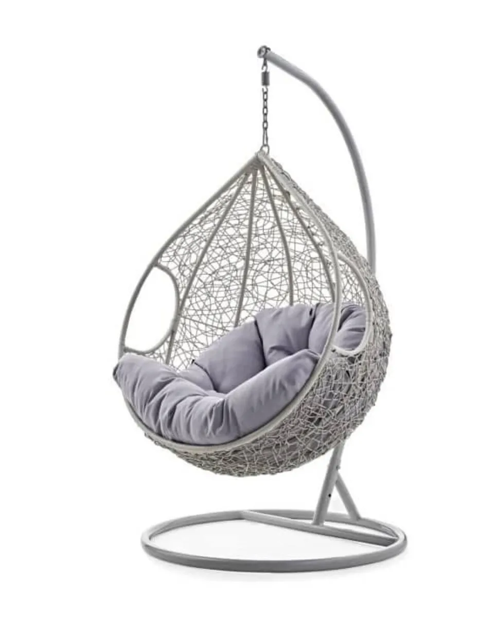 NEW RATTAN HANGING SWING EGG CHAIR - DELIVERY - Image 4