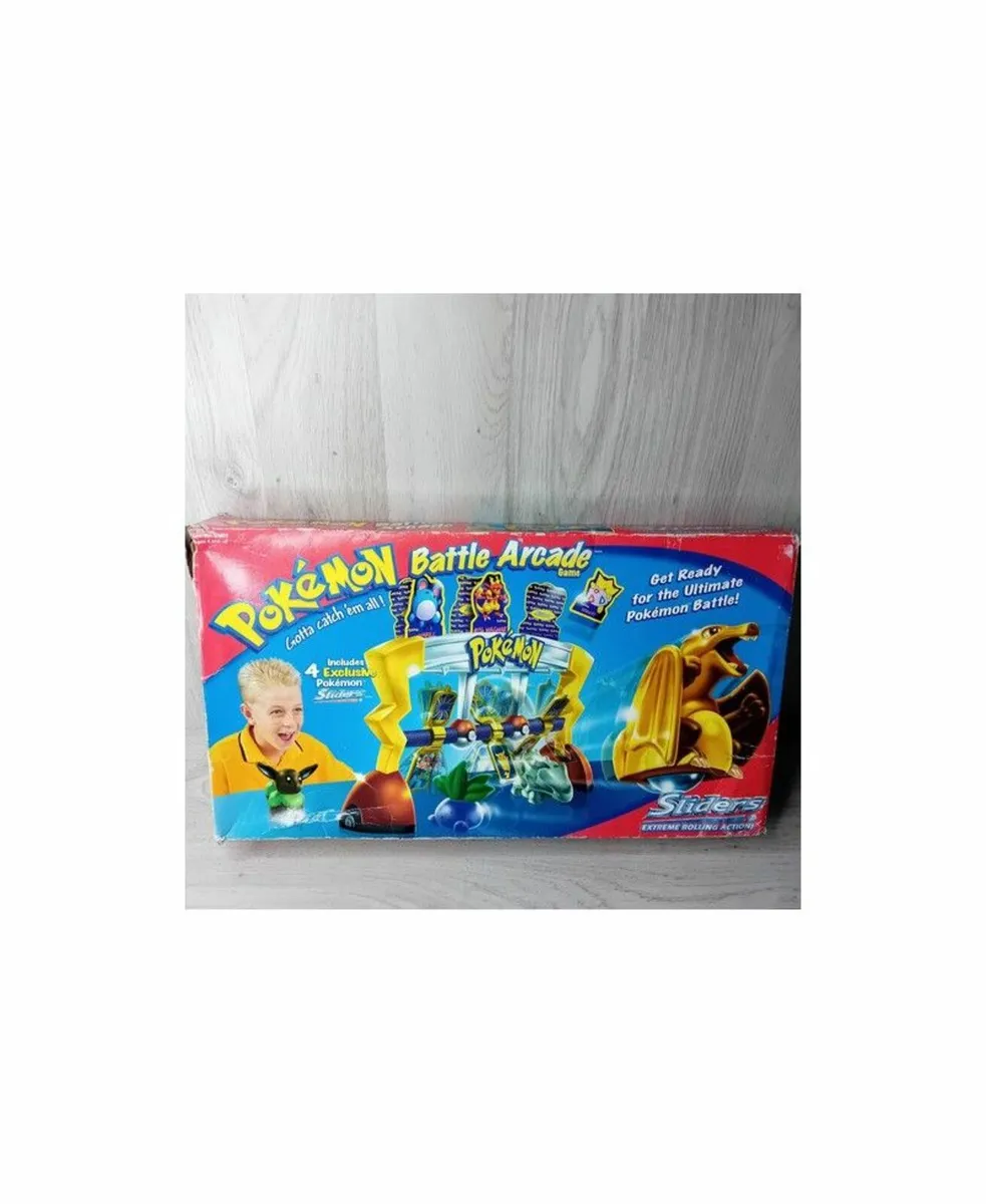 POKEMON BATTLE ARCADE SLIDERS GAME SET HASBRO 2000
