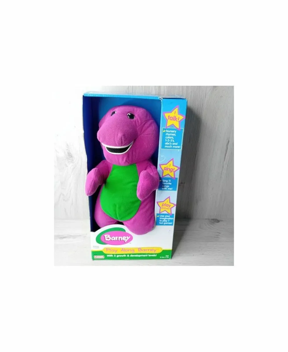 BARNEY PLAY ALONG PLUSH 1998 PLAYSKOOL - NEW
