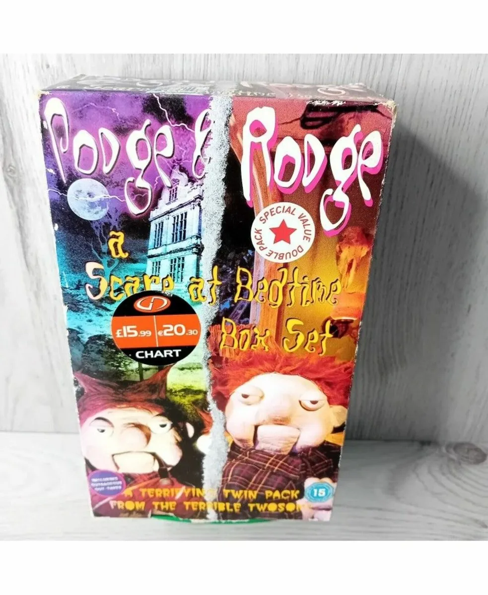 PODGE & RODGE A SCARE AT BEDTIME VHS BOXSET - RARE
