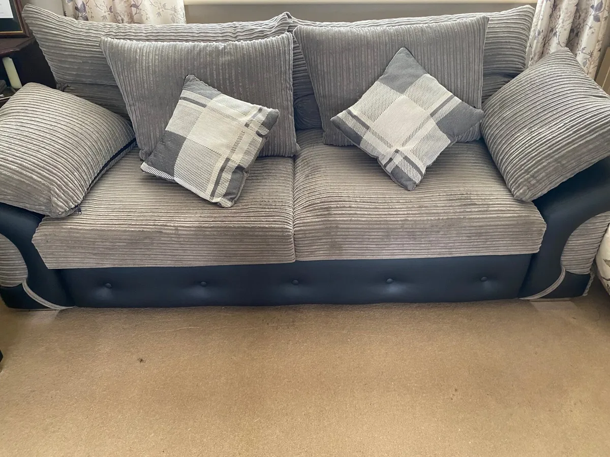 Large Sofa (seats 4) & Matching Chair - Image 2