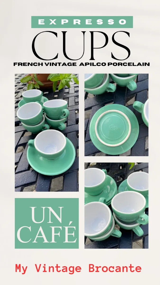 Cups and saucers - Expresso cups - Image 3