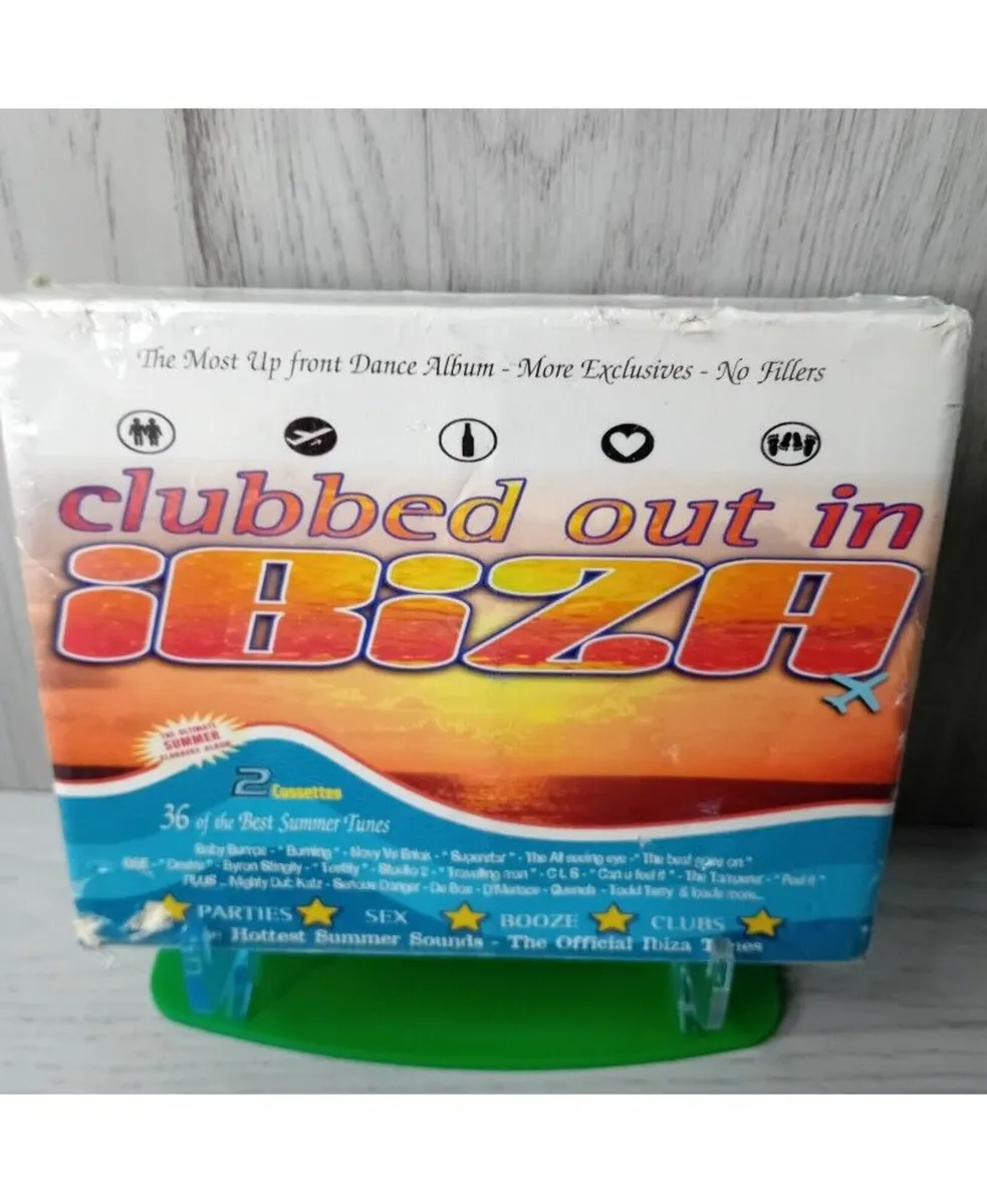 CLUBBED OUT IN IBIZA CASSETTE TAPE ALBUM - RARE,