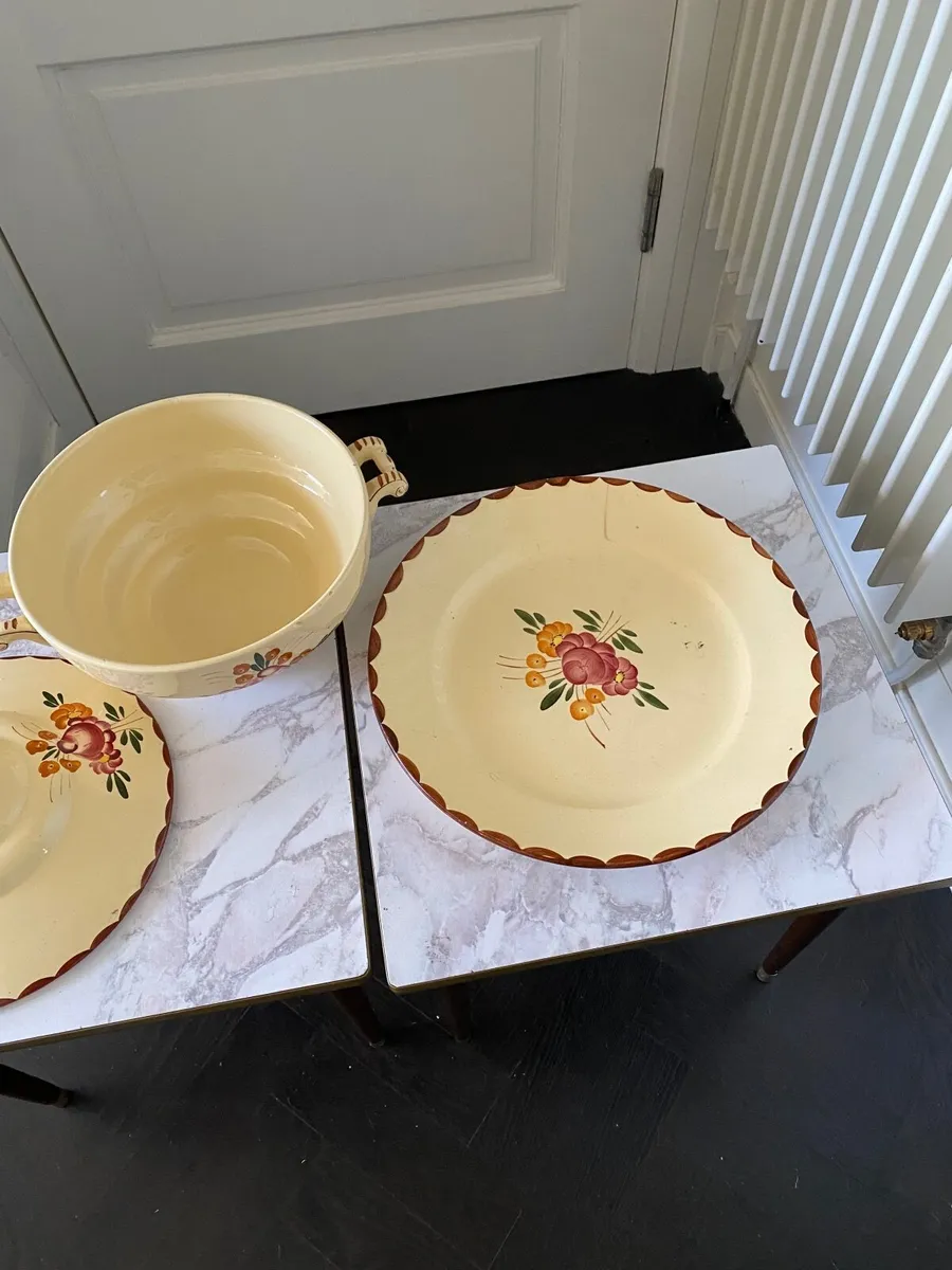 A french vintage Ceramic serving dish & platter - Image 4