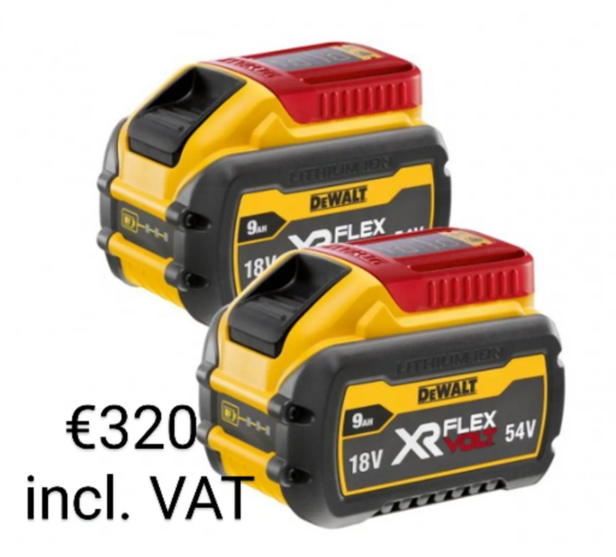 DeWalt DCB547X2 2 x 9Ah 54v FlexVolt Batteries