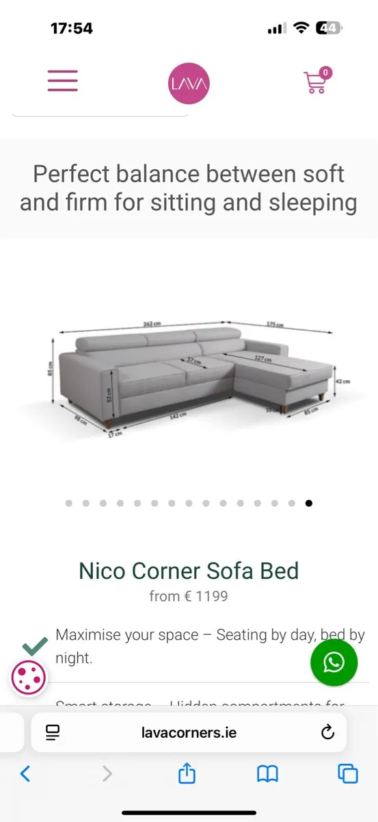Corner sofa bed - Image 4