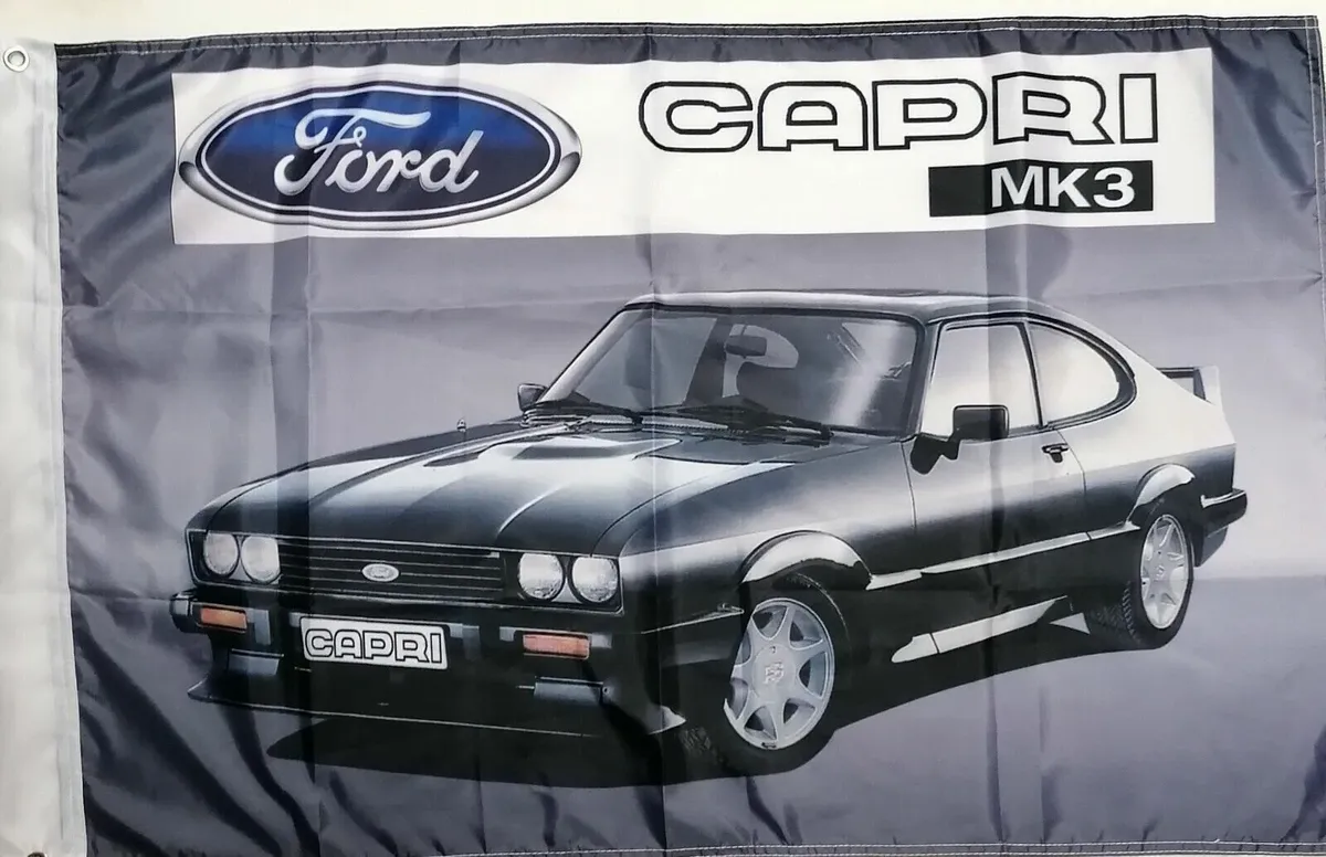Ford capri mk 3 black flag  Brand new  Size 3ft by