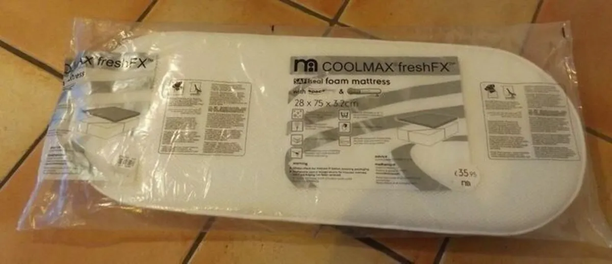 Mothercare 28 x 75cm SAFEseal Foam Mattress - Image 3
