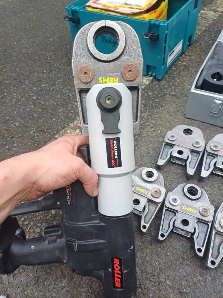 Rems/Roller Mini Crimp 14v gun with jaws. Crimping tool. Press gun , crimper - Image 4
