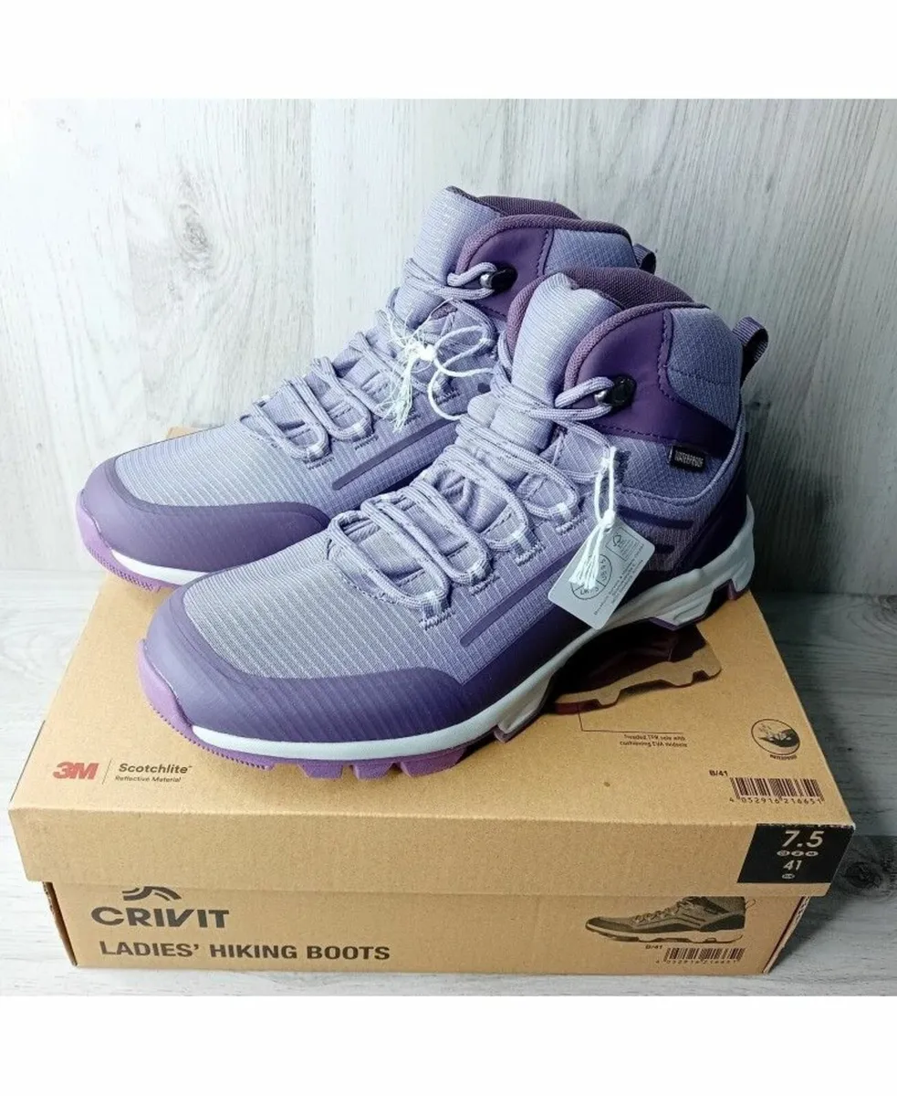 CRIVIT HIKING BOOTS WATERPROOF WOMENS SIZE 7.5 UK