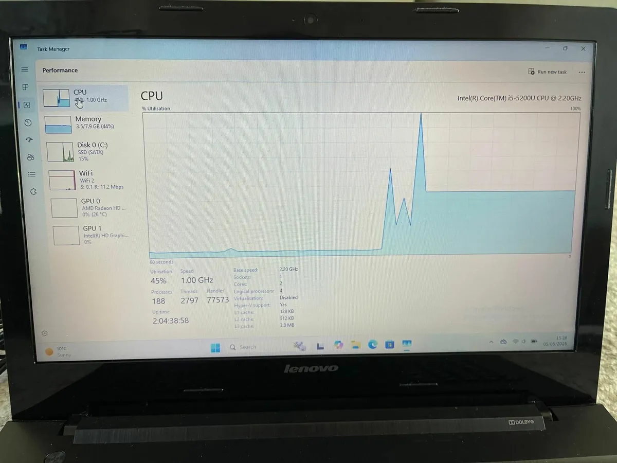 Laptop Lenovo 80E5 Intel Core i5 - Image 2