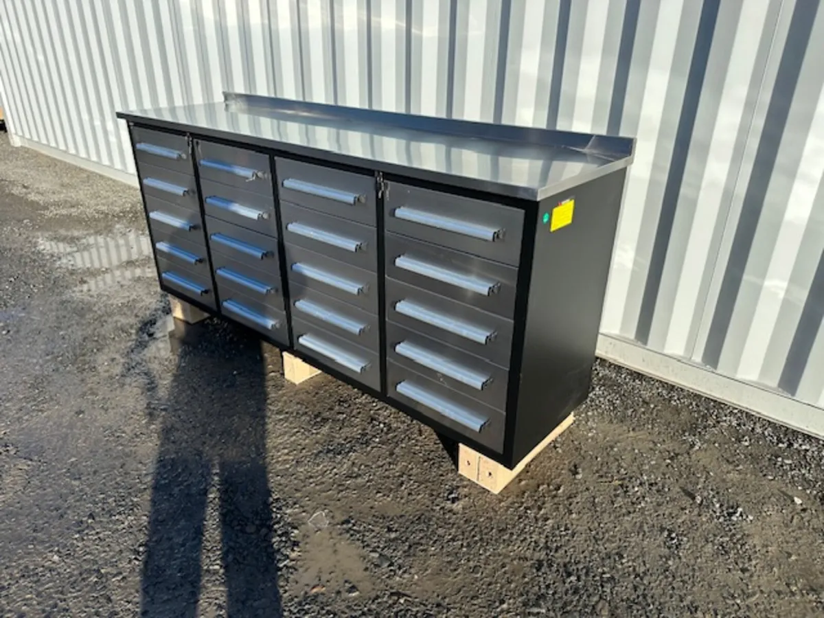 New 7ft 20 Drawer Work Bench **Online Auction** - Image 4