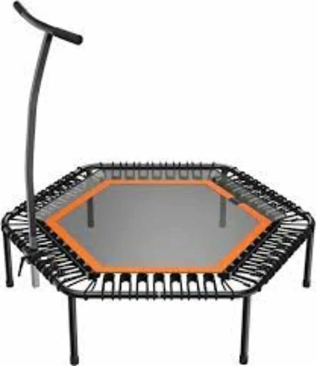 Bellicon hexagonal trampoline with handle
