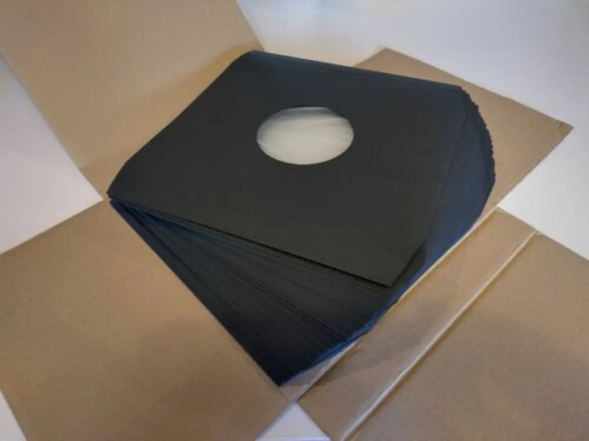 Black Anti Static Polylined Record Inner Sleeves!! - Image 1