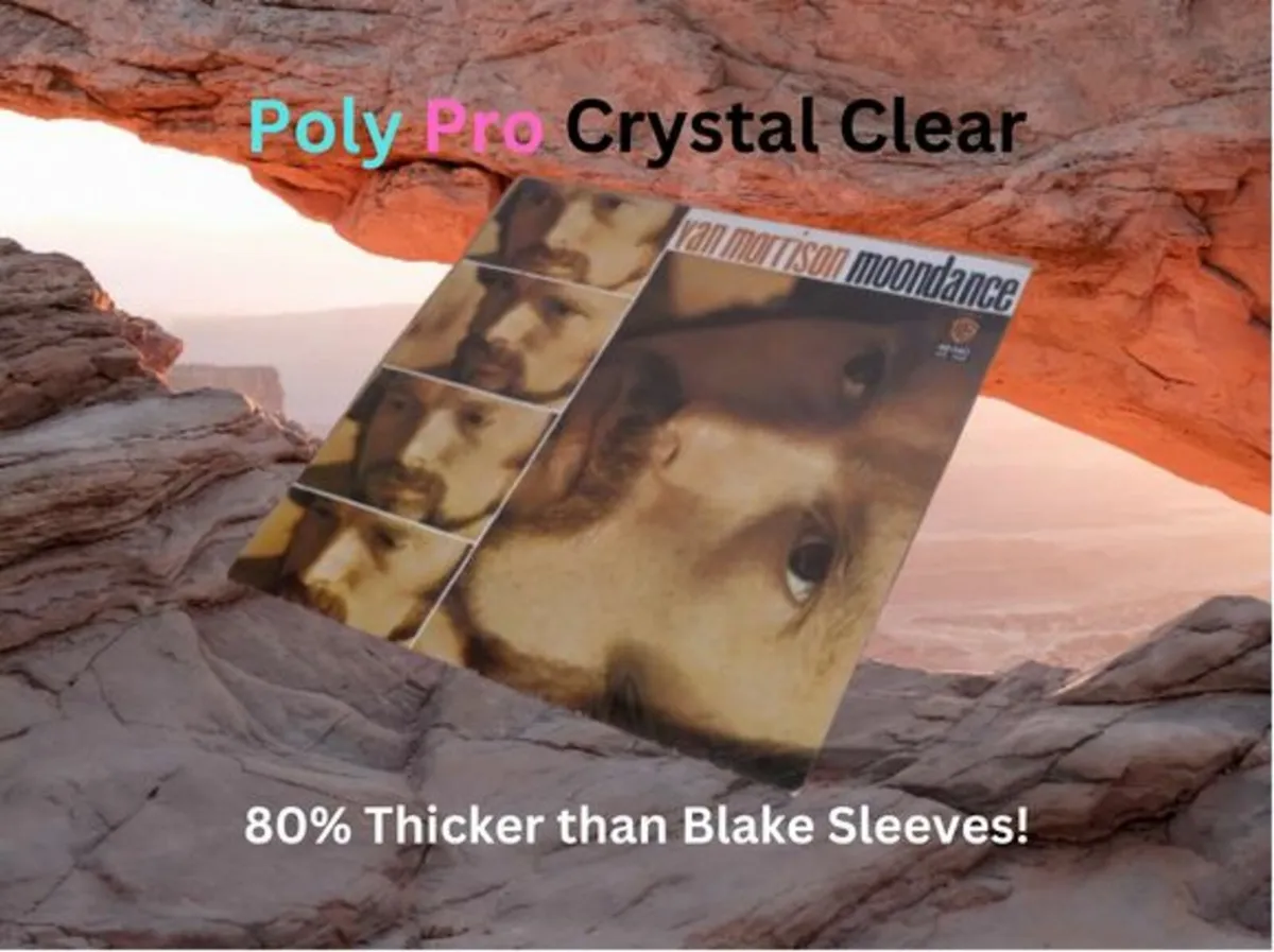 LP Album 12" Crystal Clear Poly-PRO Cover Sleeves! - Image 1