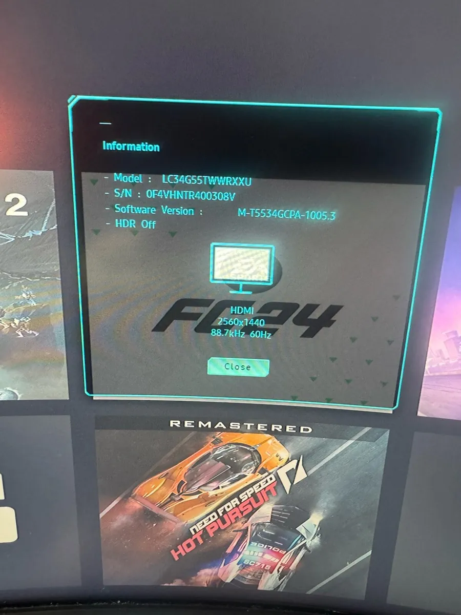Samsung G5 Odyssey 34” Curved Gaming Monitor - Image 4