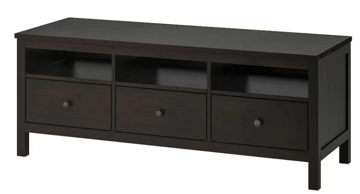 TV bench, black-brown