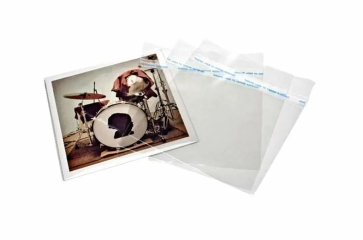 7" Inch Record Plastic Covers 45s Singles SEALABLE - Image 1