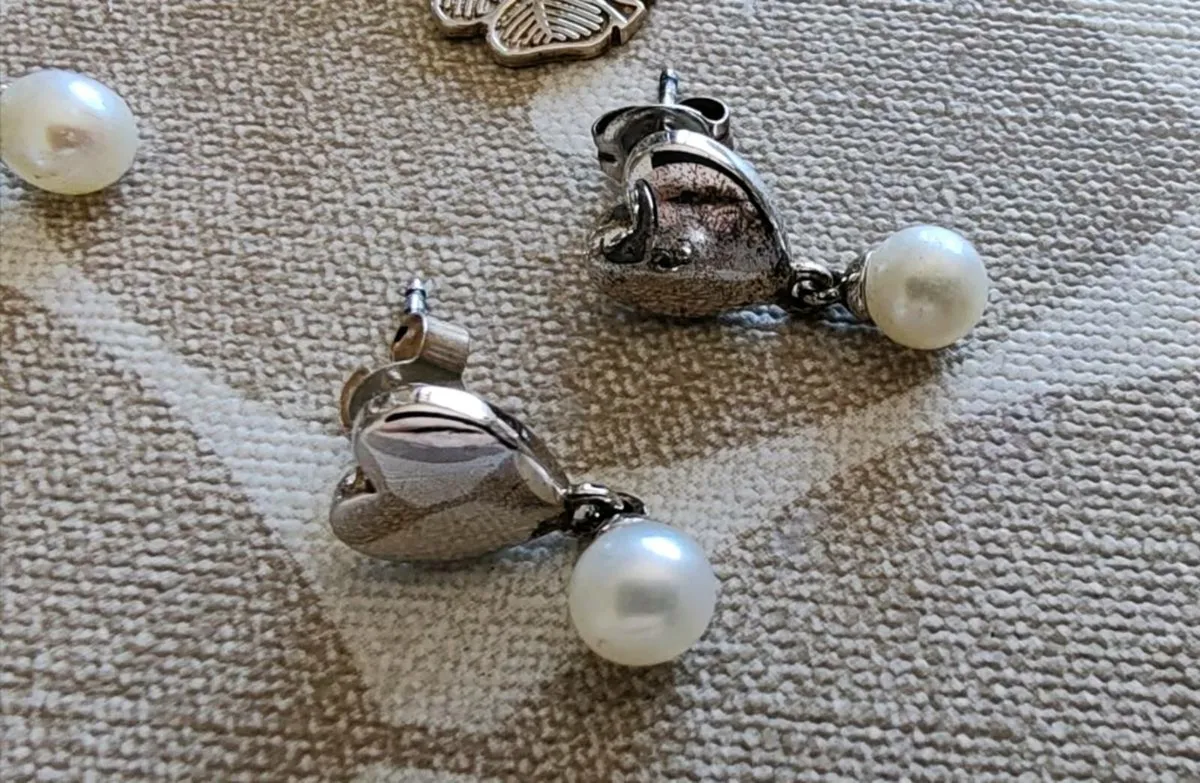 3 pr sterling silver earrings - Image 2
