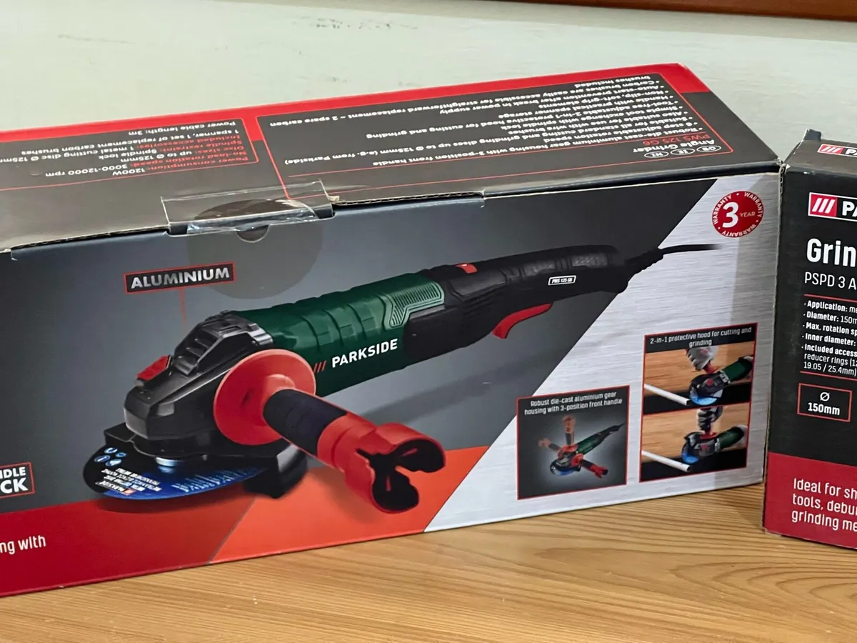 Parkside Angle Grinder With Metal Cutting Disc - Image 1