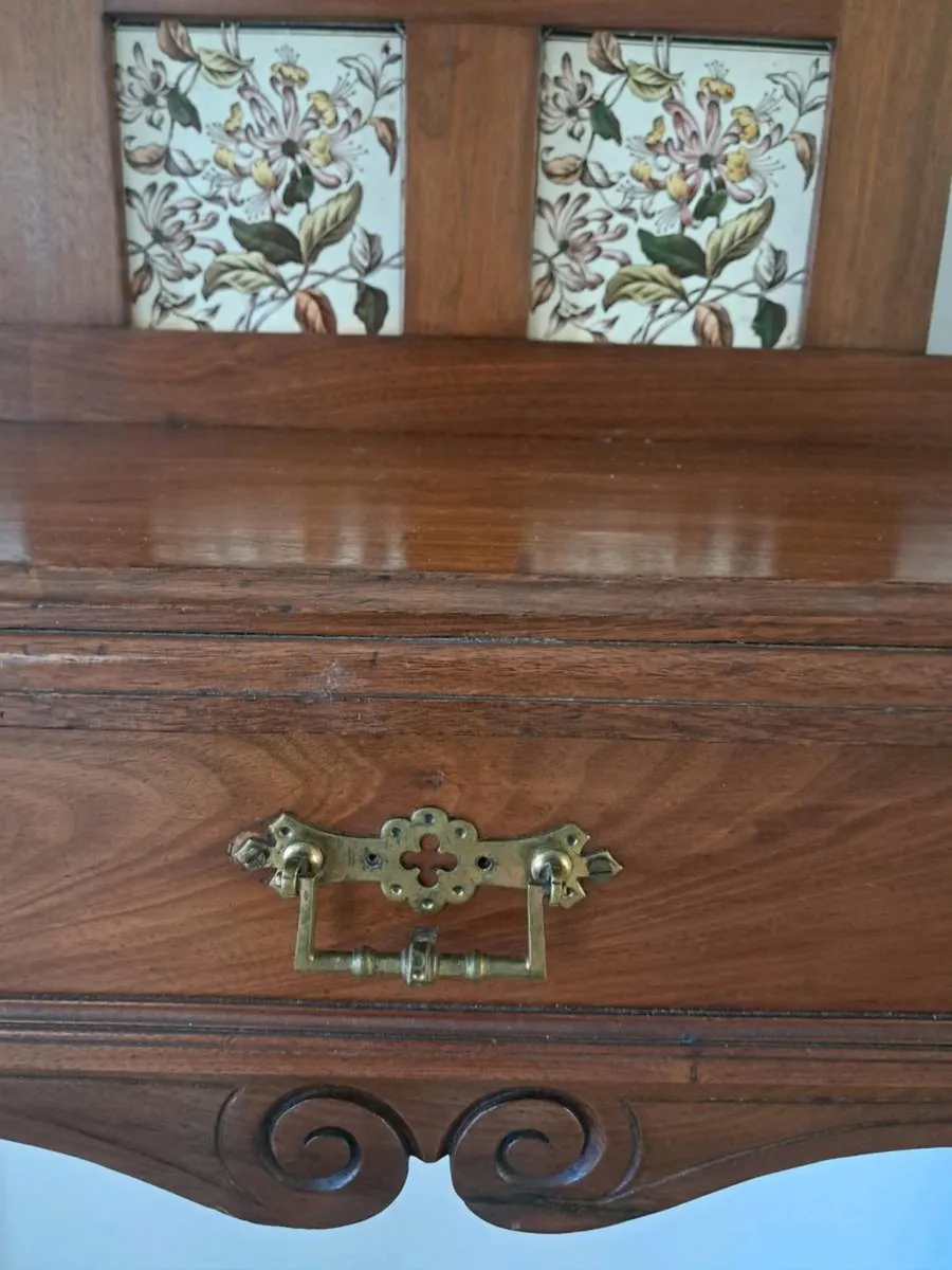 VICTORIAN MAHOGANY HALL STAND - Image 3