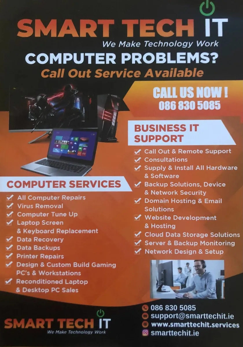 Computer + Laptop + PC Repairs + IT Solutions