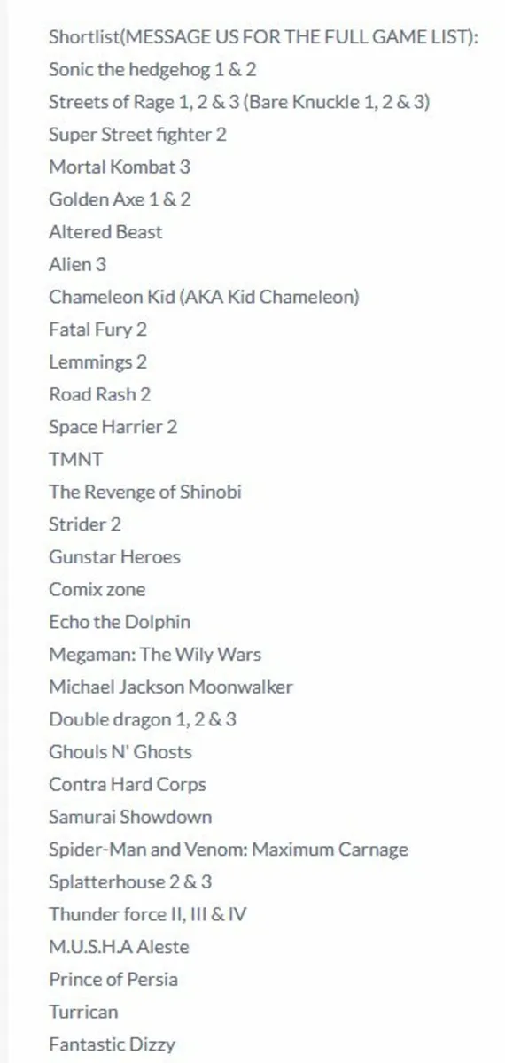 37% OFF! HDMI Megadrive Clone OVER 212 Sega Games! - Image 3