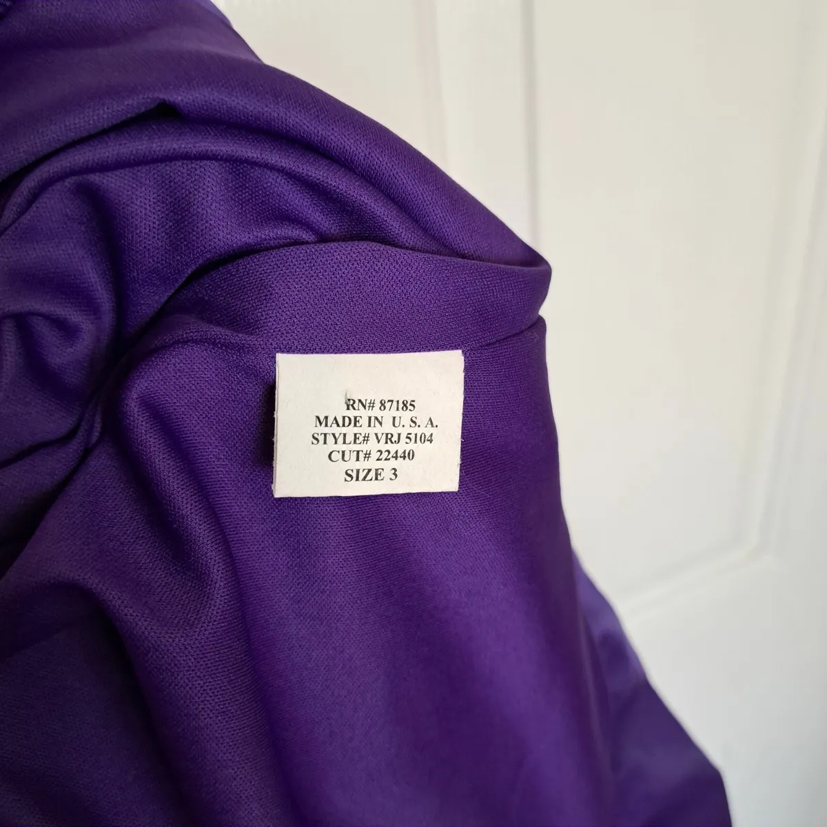 Y2K Babydoll Purple Mini Satin Dress 6UK Ruby Fox - Image 4