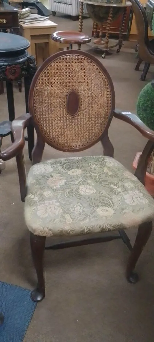 Pair Of Decorative Edwardian Hall Chairs - Image 3