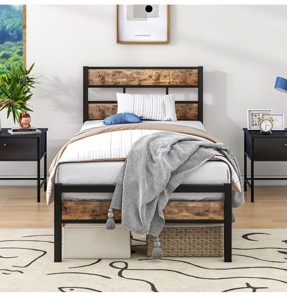 Single Bed Frame with Storage - Image 3