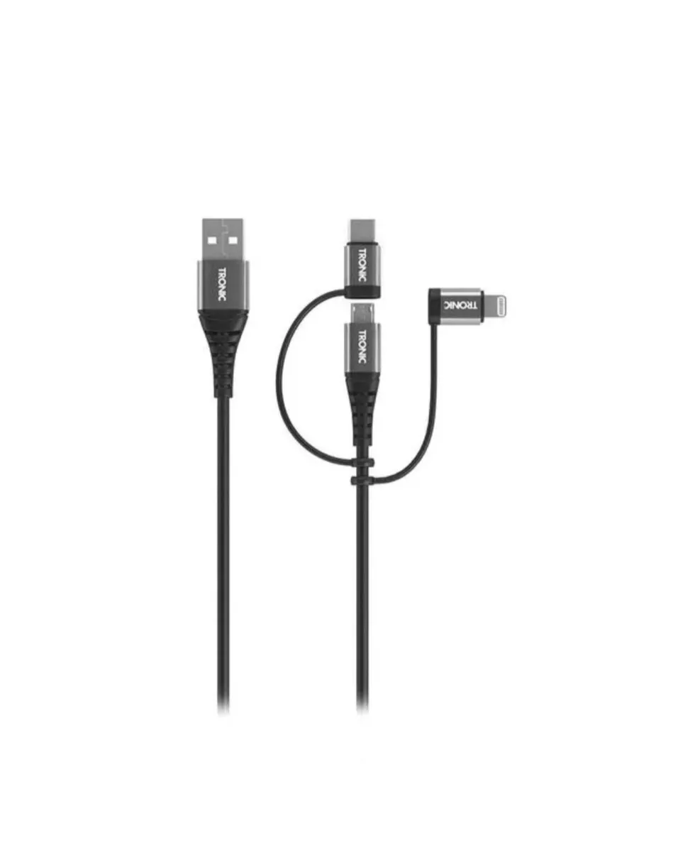 3-in-1 data and charging cable type A to micro &C - Image 1